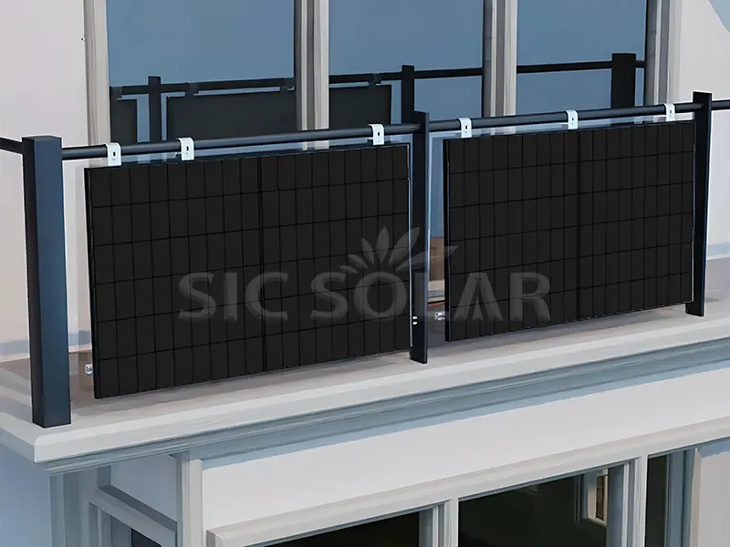 Sistemas de montagem solar para varanda residencial 1KW na Alemanha