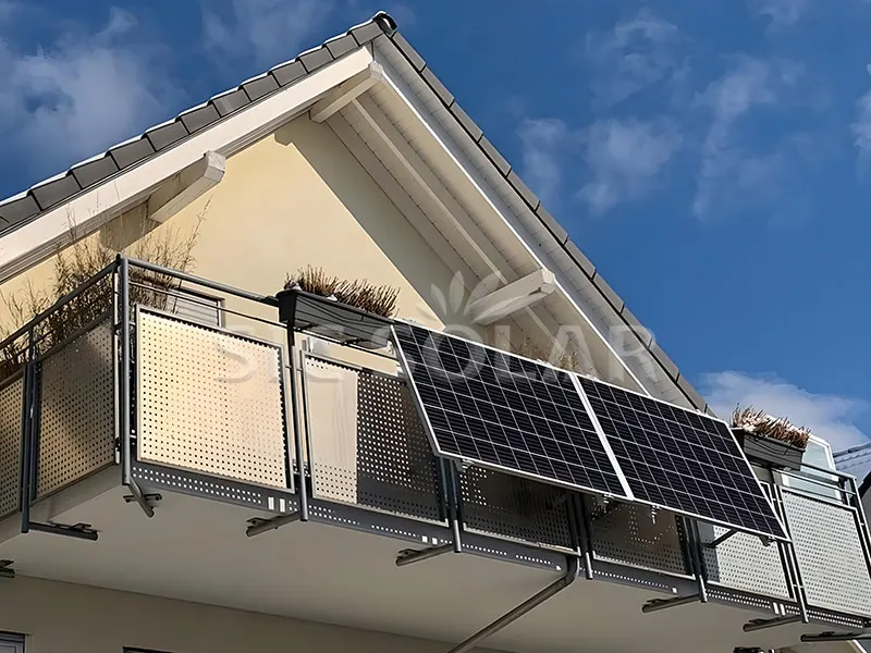 Suportes de varanda para painel solar doméstico de 1KW na Itália