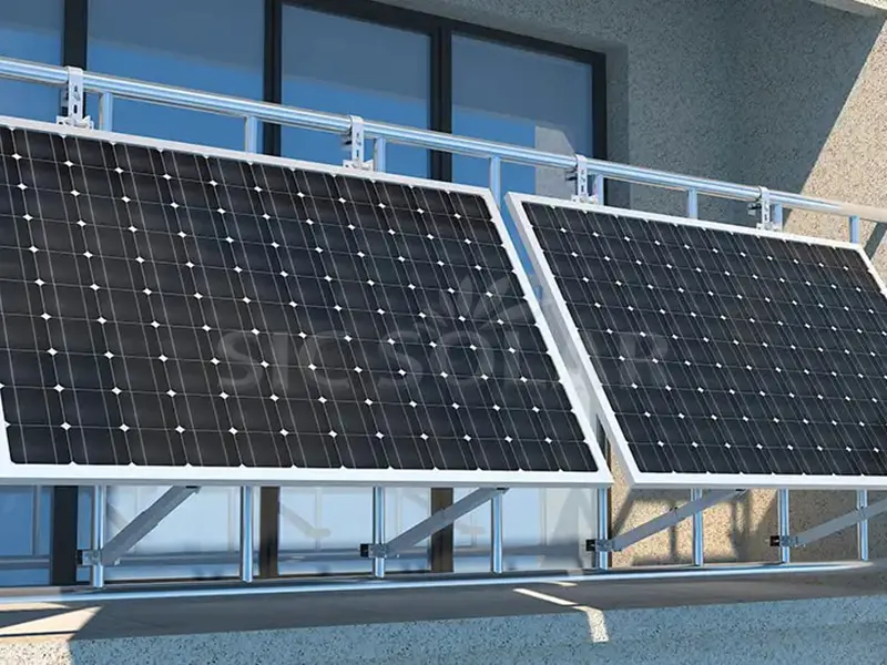 Varanda com suporte solar de 1kw na Finlândia