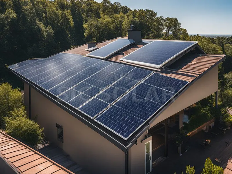 Suportes solares para telhado de telha de ardósia 20KW em Portugal
