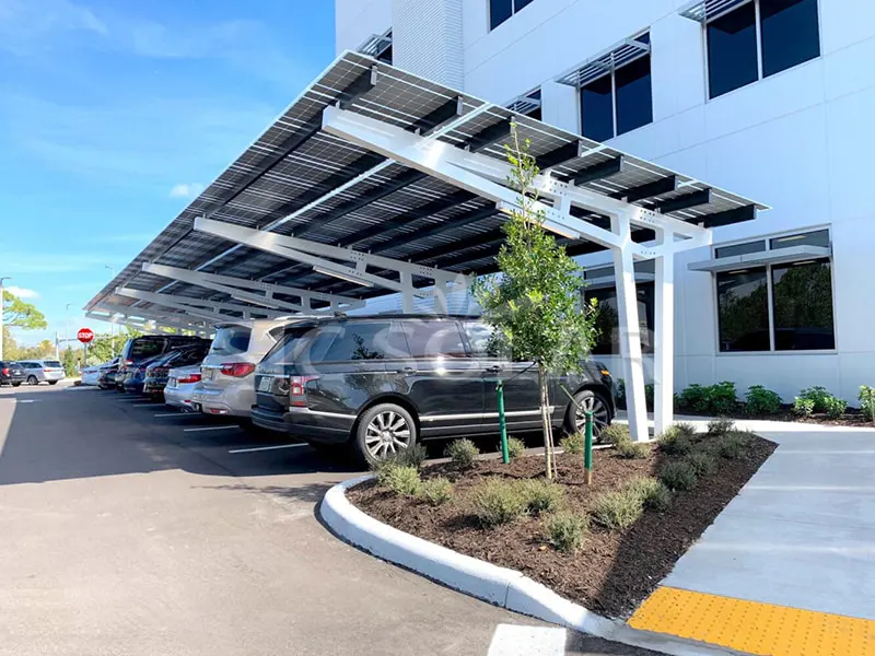 Sistema de suporte de garagem de face única de 25 kW no Reino Unido