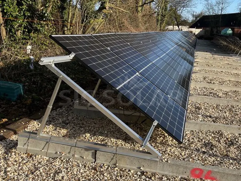 Sistema solar da montagem do triângulo 25KW para telhado à terra/plano