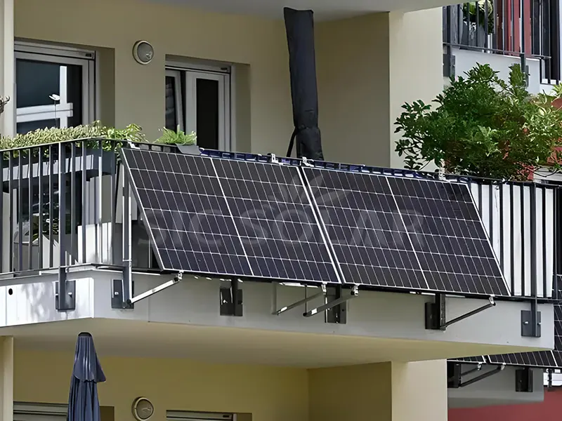Suporte solar fácil para varanda 2KW na Irlanda
