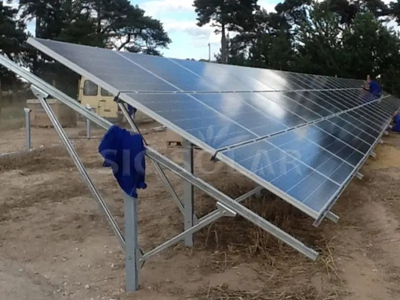 Sistema de montagem no solo tipo Y solar de 50KW na Indonésia