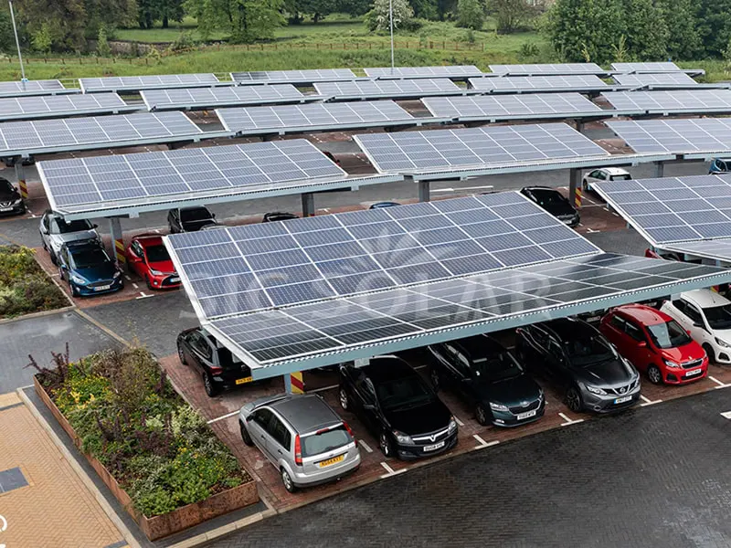 Montagem em rack de estacionamento solar 700KW no Quênia