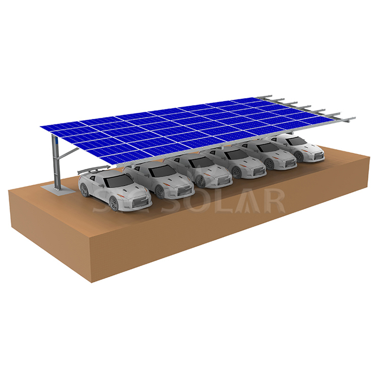 Suporte de montagem solar para garagem