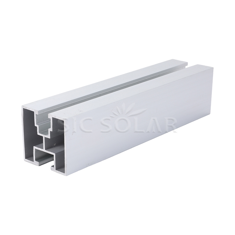 Trilho de montagem em telhado de metal solar