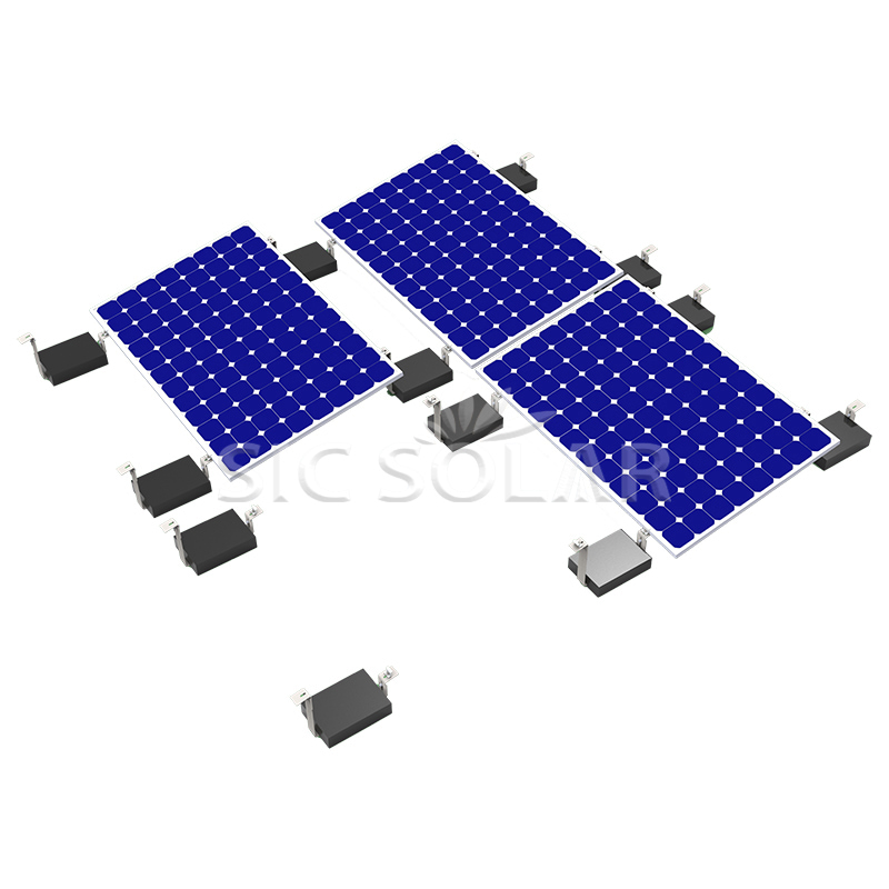 Sistema de montagem de lastro de painel solar