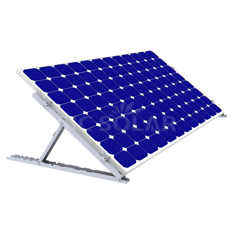 Suportes de montagem para painel solar em telhado plano