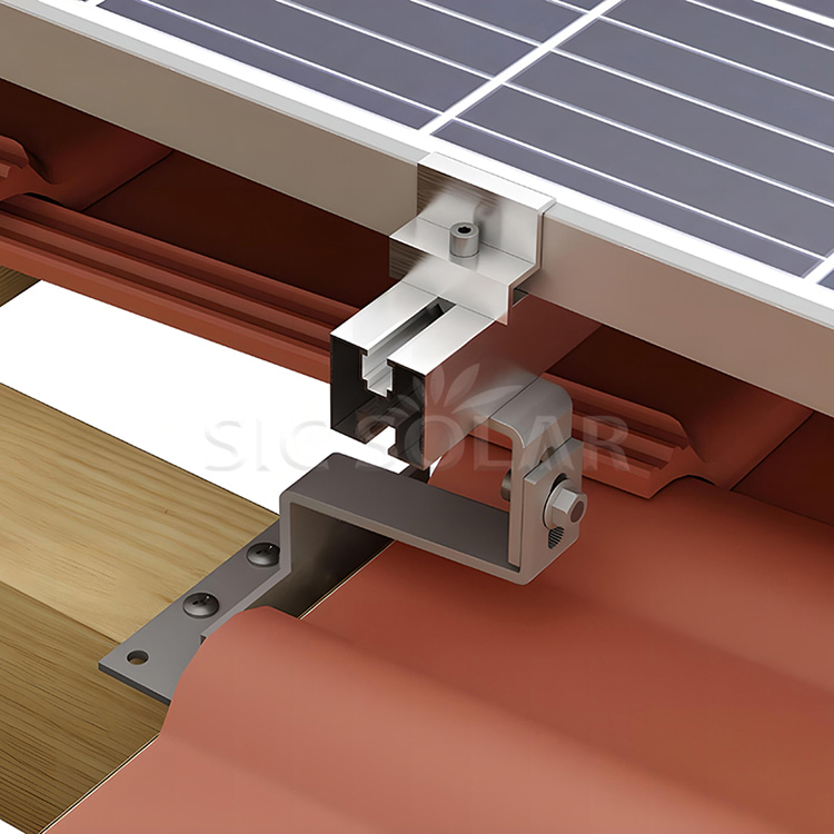 Suporte de telhado de telha de painel solar