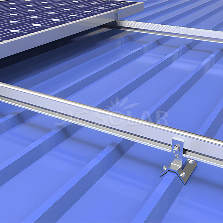 Solução solar para telhado metálico trapezoidal