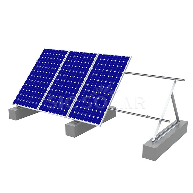 Sistema de montagem solar triangular
